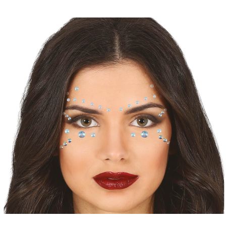 Brillanten Strasssteine fürs Gesicht, selbstklebend