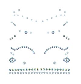 Brillanten Strasssteine fürs Gesicht, selbstklebend