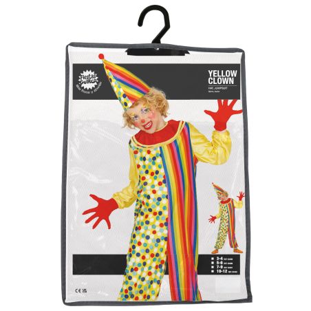 CLOWN KINDER KOSTÜMJUNGEN 5-6 JAHRE