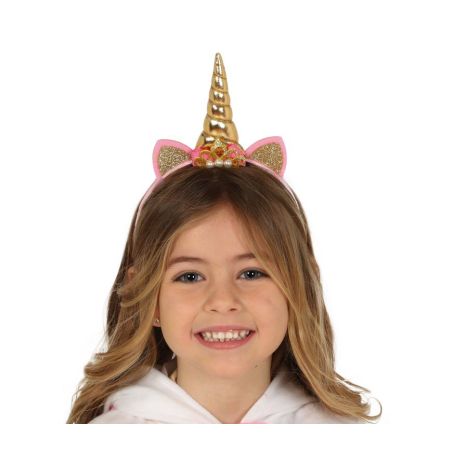 Einhorn Haarreif Gold für Kinder