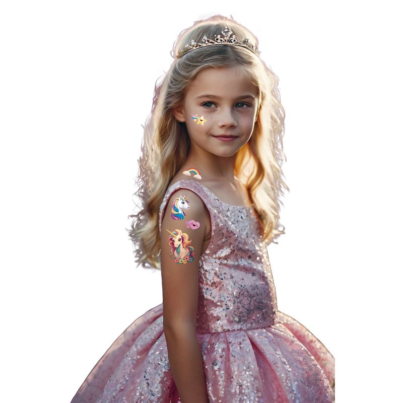 Einhorn Tattoos, 14×30cm Bogen