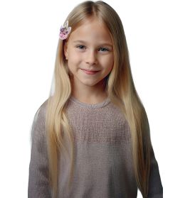 Einhornhaarclips (5 cm), 1 Stück- 6 Farben sortiert