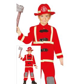 Feuerwehrmann kinder kostüm 7-9 jahre