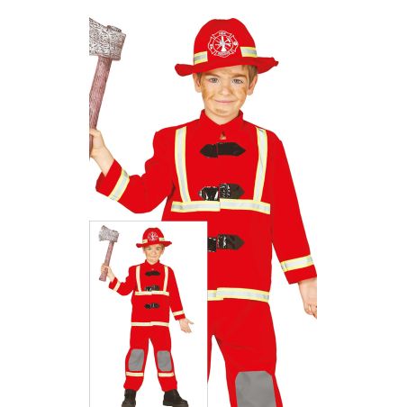 Feuerwehrmann kinder kostüm 7-9 jahre