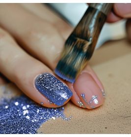 Glitter blau, biolgisch abbaubar, 10g Flasche