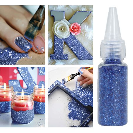 Glitter blau, biolgisch abbaubar, 10g Flasche