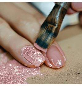 Glitter rosa, biolgisch abbaubar, 10g Flasche