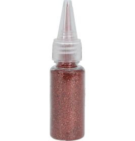 Glitter rot, biolgisch abbaubar, 10g Flasche