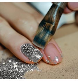 Glitter silber, biolgisch abbaubar, 10gFlasche