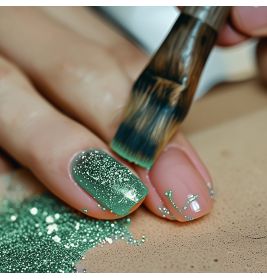 Glittergrün, biolgisch abbaubar, 10g Flasche