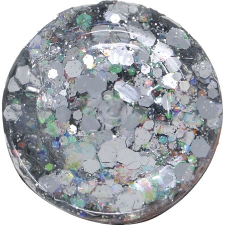 Glittergel silbergrob