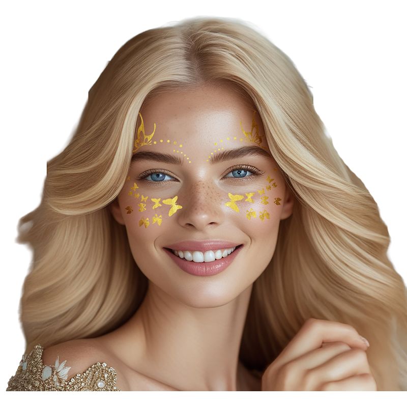 Goldene Schmetterlinge Tattoo