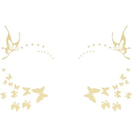 Goldene Schmetterlinge Tattoo