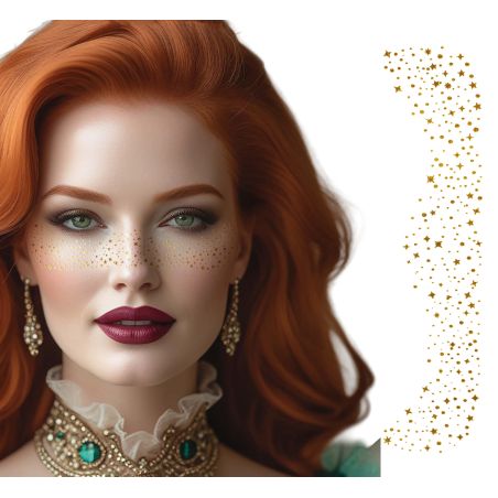 Goldene Sommersprossen Tattoo