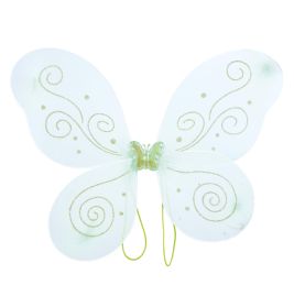 Grüner Schmetterling Haarreif und Flügel 35x40 cm