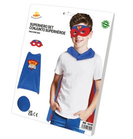 Kinderset blau roter Superheld 70 cm