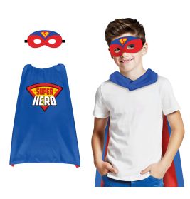 Kinderset blau roter Superheld 70 cm