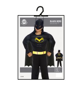 Schwarzer held kinder kostüm 10-12 jahre