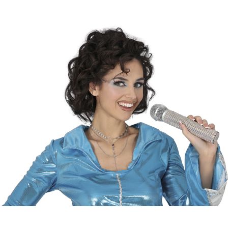 Taylor Swift silbernes Mikrophon mit Strass 21 cm