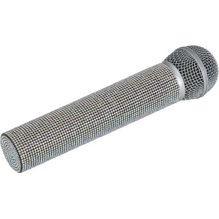 Taylor Swift silbernes Mikrophon mit Strass 21 cm