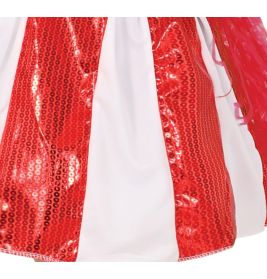 Rote Pailletten Cheerleaderin, Kinderkostüm,