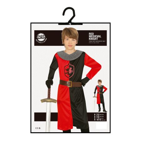 ROTER RITTER KINDER KOSTÜM 7-9 Jahre