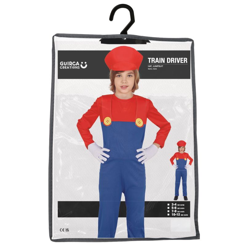 Super klempner kinder kostüm 5-6 jahre