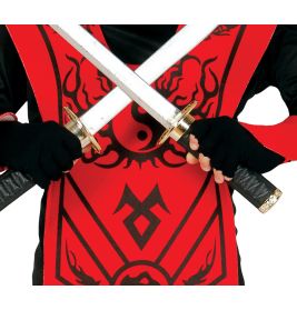 Rote ninja kinder kostüm 10-12 jahre