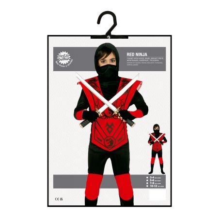 Rote ninja kinder kostüm3-4 jahre