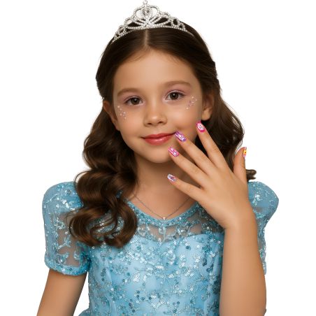Kleine Prinzessin Kindernägel selbstklebend, 12 stck