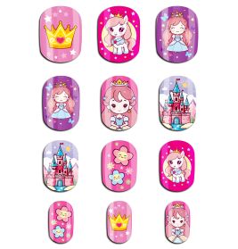 Kleine Prinzessin Kindernägel selbstklebend, 12 stck