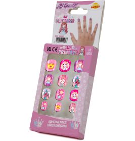 Kleine Prinzessin Kindernägel selbstklebend, 12 stck