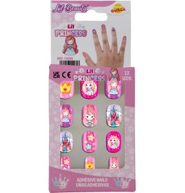 Kleine Prinzessin Kindernägel selbstklebend, 12 stck