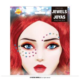 Sternförmge selbstklebende Strasssteine fürs Gesicht