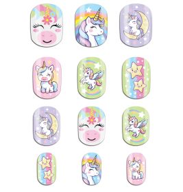 Magisches Einhorn Kindernägel selbstkleb, 12 stck