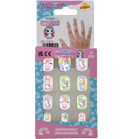 Magisches Einhorn Kindernägel selbstkleb, 12 stck
