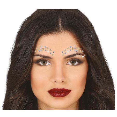 Silbersterne Strasssteine fürs Gesicht, selbstklebend