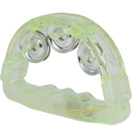 Tamburin mit Licht 16x15 cm, sortiert