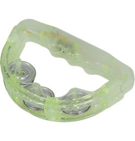 Tamburin mit Licht 16x15 cm, sortiert