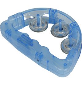 Tamburin mit Licht 16x15 cm, sortiert