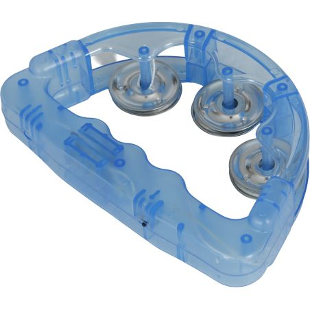 Tamburin mit Licht 16x15 cm, sortiert