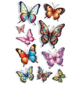 Schmetterling Tattoos, 14×30cm Bogen