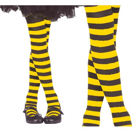 Ringelstrumpfhose gelb-schwarz Kinder