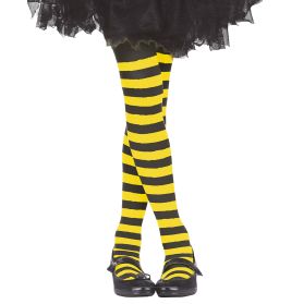 Ringelstrumpfhose gelb-schwarz Kinder
