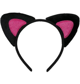 Rosa Katzenohren Haarreif, Erwachsene