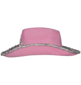 Rosa Cowboyhut aus Filz, Kinder