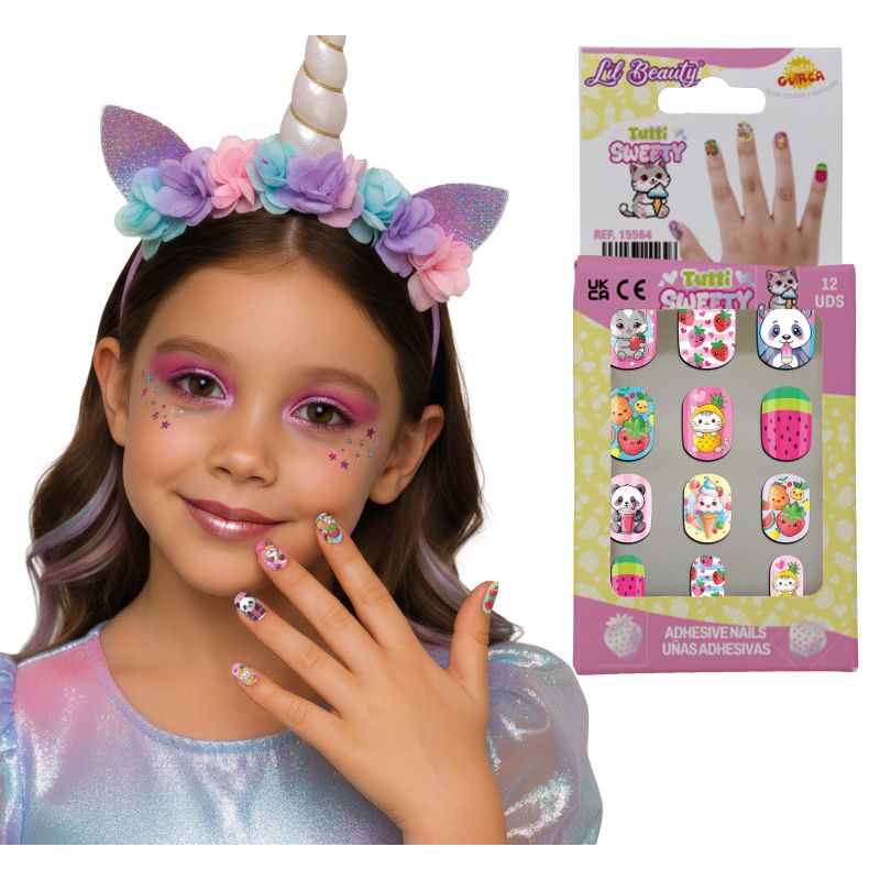 Tutti sweety Nägel f.Kinder selbstklebend, 12 stck