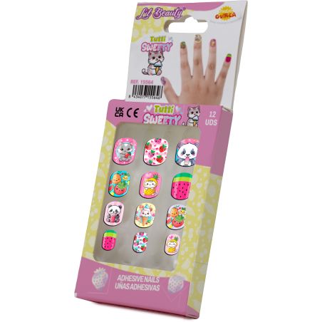 Tutti sweety Nägel f.Kinder selbstklebend, 12 stck
