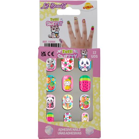 Tutti sweety Nägel f.Kinder selbstklebend, 12 stck
