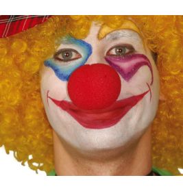 Rote Clownnase aus Gummi 5 cm